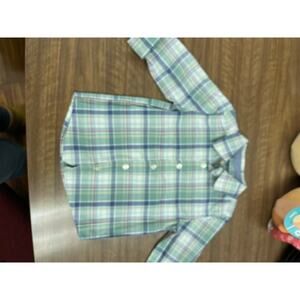 OshKosh B'gosh Green and Blue Plaid Shirt